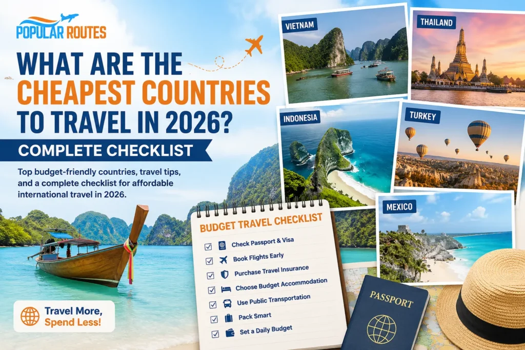What Are the Cheapest Countries to Travel in 2026 Complete Checklist