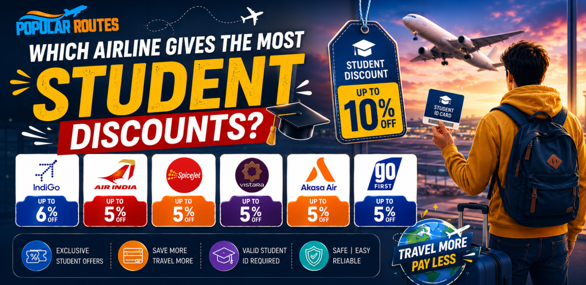 Student discount, International flights, Alaska Student discount, American student discount, United airlines Student discount, Delta airlines student discount, Breeze airways student discount, Frontier Student discount, Southwest Airlines student discount
