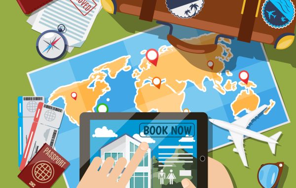 Planning summer vacation or leisure trip scheduling concept